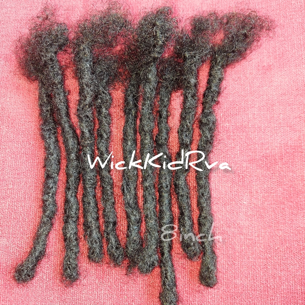 8in Human Hair Locs 50 pack